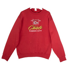 Vintage Competitor Kansas City Chiefs Sweatshirt Embroidered Logo 90's Thrashed