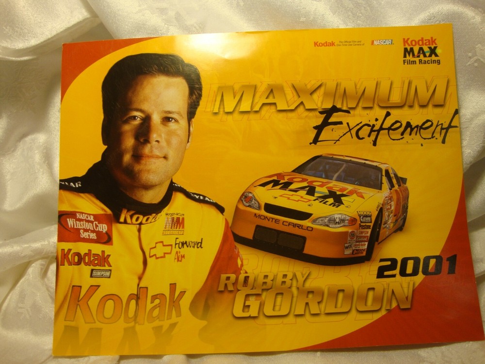 ~ Bobby Gordon~ 2001 NASCAR Race Car #4 Collectible Poster Photo (11