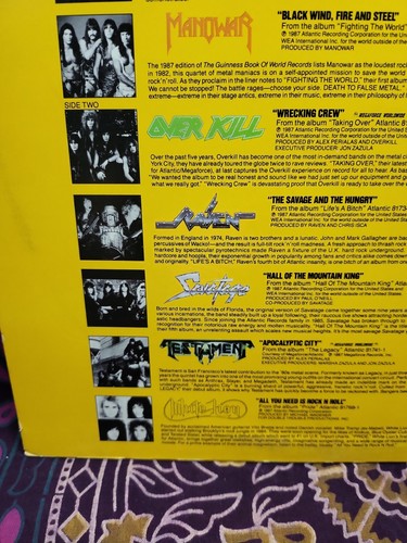 Power Chords - Volume I (1) Various 1987 Anthrax Ace Frehley Over Kill Testament - Picture 7 of 11