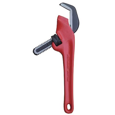 Westward 6Aty4 9 1/2 In L 2 5/8 In Cap. Cast Iron Hex Pipe Wrench