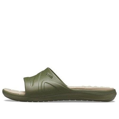 Crocs Reviva Slides 'Olive Green'