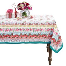 Rectangle Tablecloth - 60 x 84 Inch Pink Pioneer Design Rustic Tablecloth Classi
