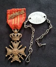 1914 1918 Belgium 19th Line Regiment WW1 Belgian Cross
