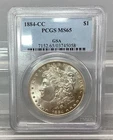 1884 CC Morgan Silver Dollar - PCGS - MS 65 - GSA