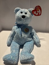 TY Beanie Baby - DECADE the Bear (Light Blue Version) (8.5 inch)