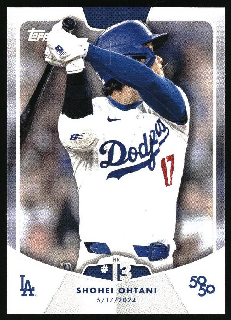 2024 Topps 50/50 Shohei Ohtani Complete Your Set #1-100 50 HR 50