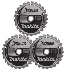 Image of Makita B-62985 Specialized 165mm x 20mm x 25T Efficut Circular Saw Blade X 3