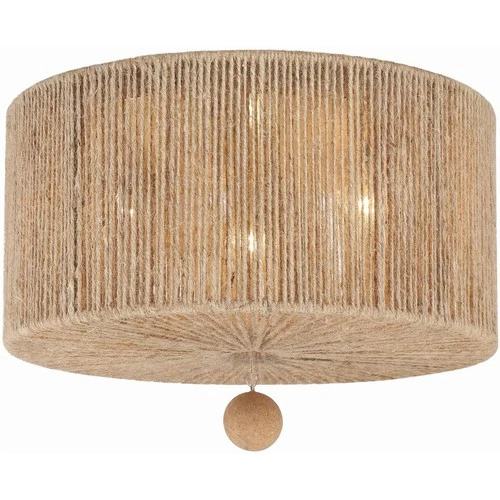 Crystorama JES-B7103-BS Jessa Flush Mount Burnished Silver - Picture 1 of 10