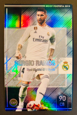 2019 Panini WCCF Footista World Star Sergio Ramos Real Madrid refractor card