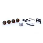 Tarmac Works 1/64 RWB AL13 Wheels DC 003 Red Black For Diecast Scale Model Car