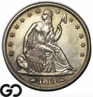 1873 Seated Liberty Half Dollar, Arrows, Rare Choice Uncirculated++ Key Date