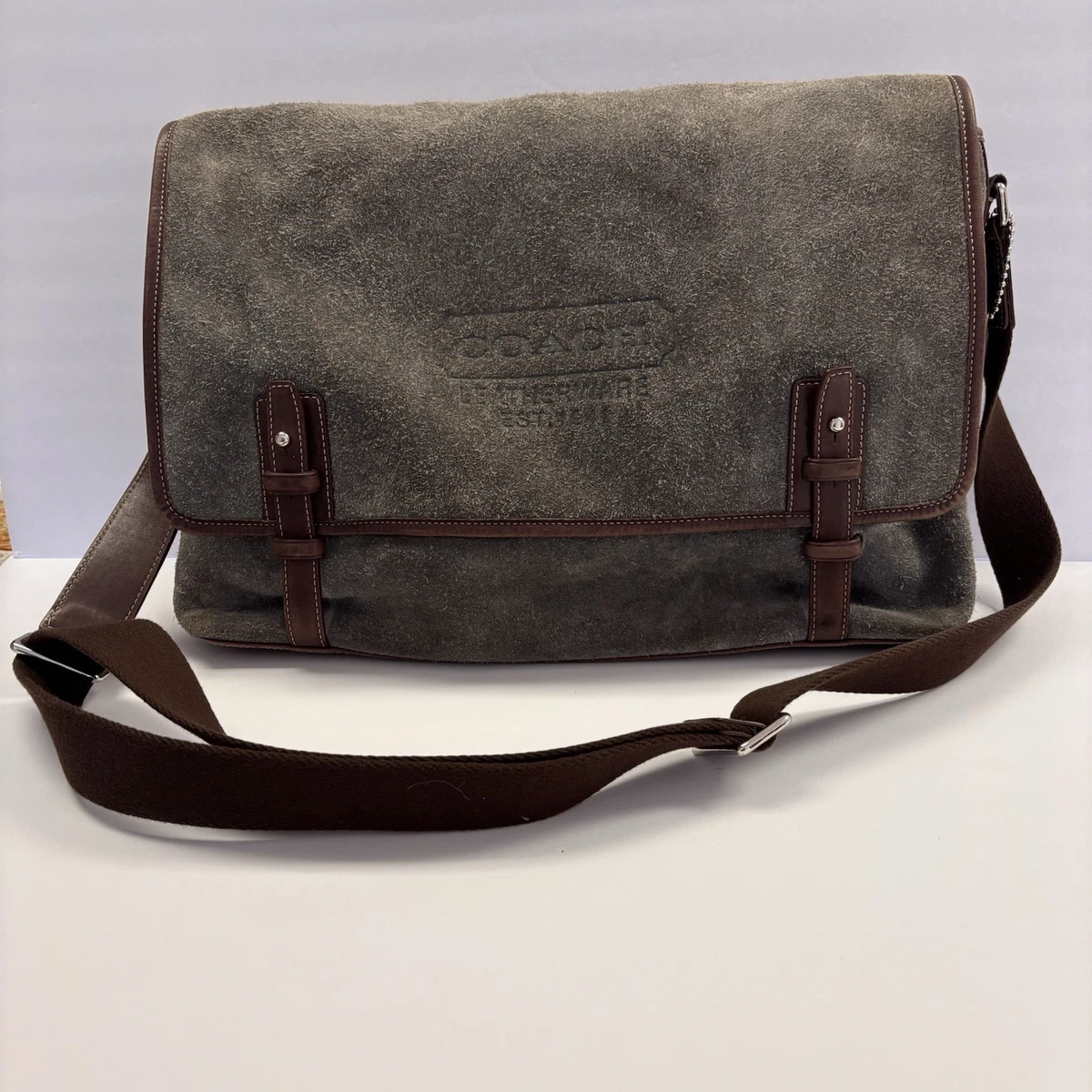 バッグ Coach Suede Messenger Bag Vintage y2k Coach Suede Messenger Bags for Women for sale | eBay