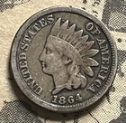 1864 CN Indian Head Cent Penny Nice Coin