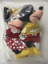Disney Store Mini Bean Bag 8" Plush Spirit Of Mickey and Minnie Mouse Sealed