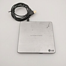 LG GP60NS50 Slim Portable USB DVD Writer Drive Silver With USB-C Cable Tested
