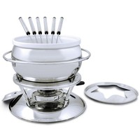 Swissmar Fleisch- & KäSe Fondue Set Ø 20 Cm 11-Tlg. Edelstahl Keramik 6 Personen