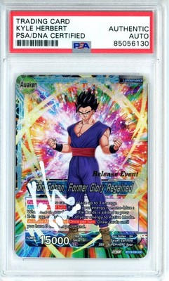 PSA Signed Kyle Hebert Son Gohan Former Glory Regained PRERELEASE BT19-034