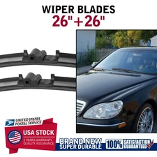 Set Of 26"+26" Wiper Blades OEM Replacement For Mercedes-Benz CL500 CL550 CL600