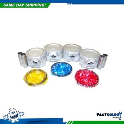DNJ PRK309 Piston and Ring Kit For 99-02 Daewoo Lanos 1.6L L4 DOHC 16V