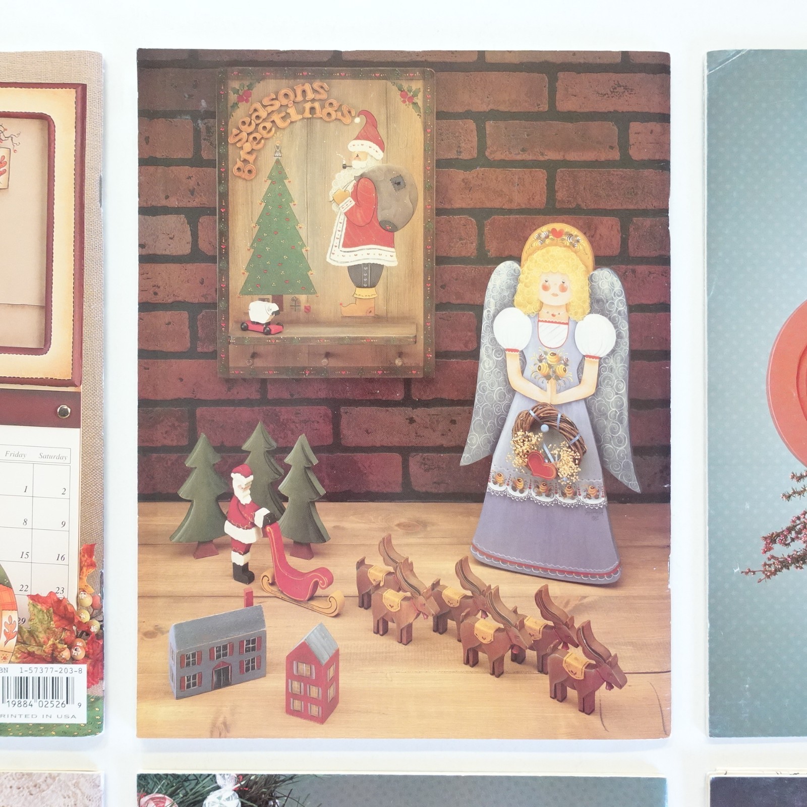 Vtg Lot of 6 Tole Painting Books Christmas Holiday Xmas Santa Angels Nostalgic