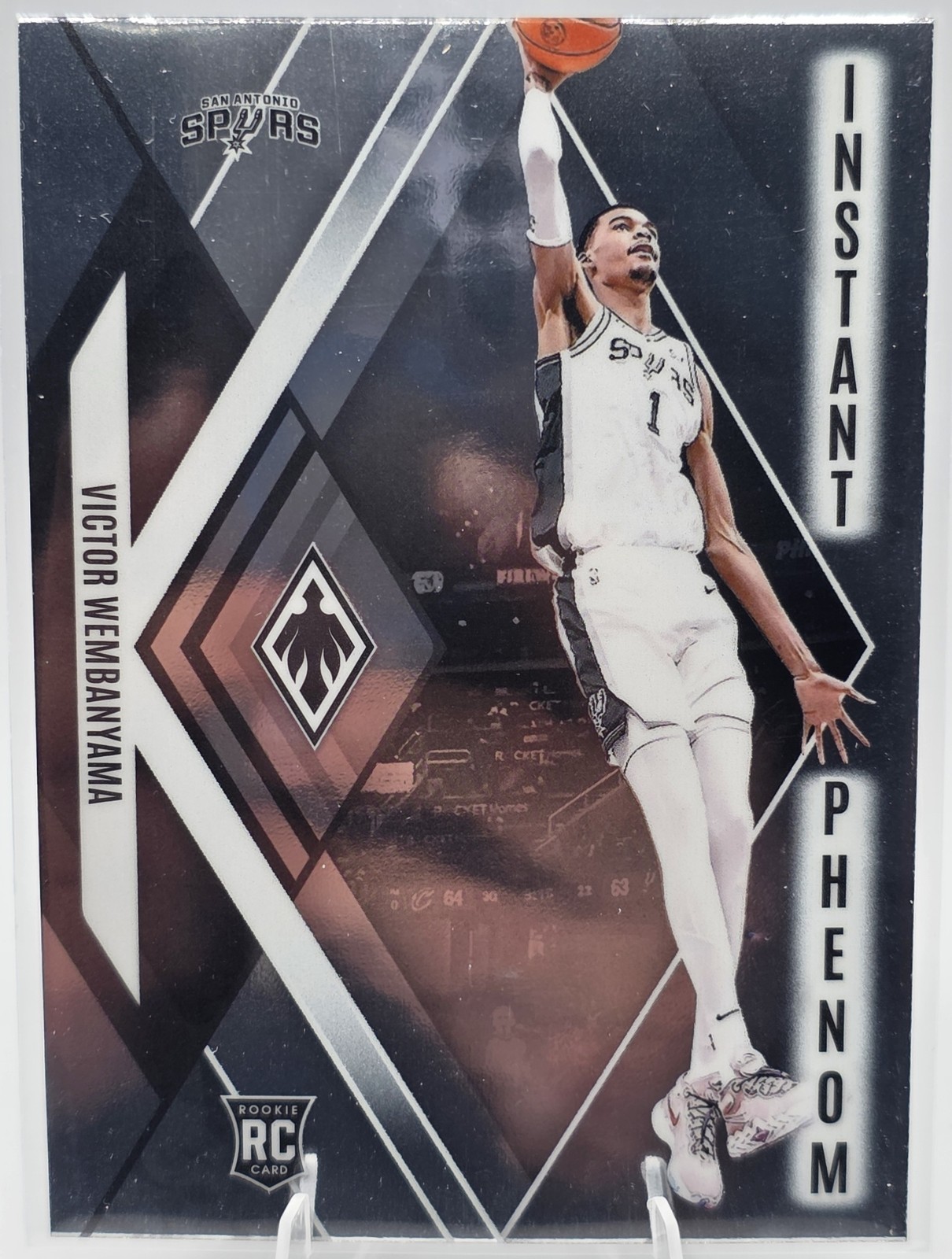 2023-24 Panini Phoenix Victor Wembanyama #13 Instant Phenom Silver RC Spurs