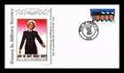 US COVER WOMEN IN MILITARY SERVICE FDC HAND CANCEL PANDA PASTED ON CACHET