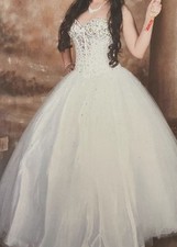 Beautiful White Corset Gown