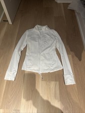 Lululemon Define Luon Long Sleeve Full Zip Jacket Women's Size 4 White