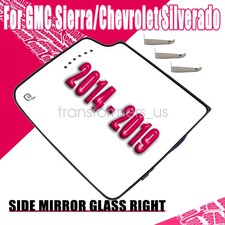 Towing Mirror Glass Power Heated Signal Upper Passenger Right Rh For Gm Pickup