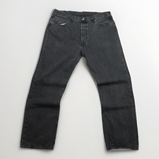 Levi's 501 PREMIUM Modern BIG "E" STRAIGHT 39.5x31 Black High Rise Button Fly