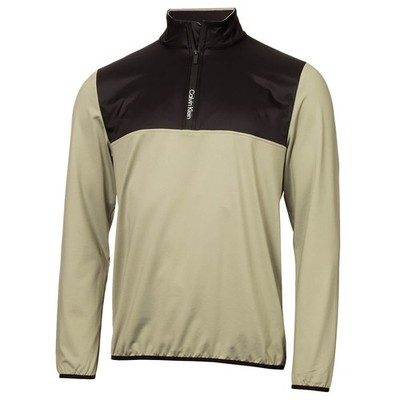 Calvin Klein Herren Malden 1/4 Reißverschluss Stretch isoliert Golf Pullover 26 % Rabatt UVP