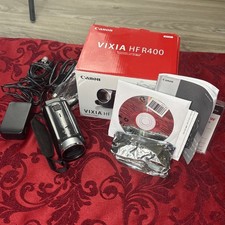 Canon VIXIA HF R400 HD Camcorder w Battery, Charger, Other Accessories