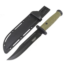 Defender-Xtreme 13" Tactical Hunting Knife ABS Handle 3CR13 Stainless Steel Gree