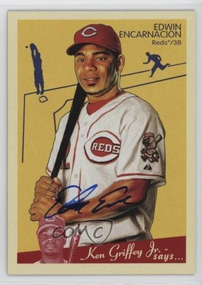 2008 Upper Deck Goudey Graphs Edwin Encarnacion #GG-EE Auto e6p