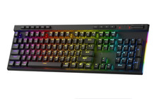 Teclado gaming RGB inal mbrico 3 modos, 104 teclas mec nico hot-swap