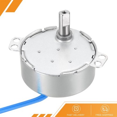 1 x Synchronous Motor AC 100-127V 5-6RMP 50-60Hz 4W Double Flat Shaft CW/CCW