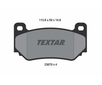 Bremsbelagsatz BremsbeläGe Vorne FüR MG MGF MG TF Caterham Seven Textar
