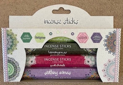 Pan Aroma Räucherstäbchen 4 in 1 Geschenkpackung verschiedene Düfte Set