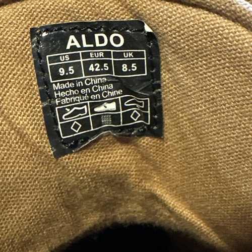 Aldo Connor Men's Mid-Top Chukka Boots Size 9.5 Cognac Leather - 第 14/14 張圖片