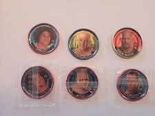 WWE Topps coins. Austin, Michaels, Kane, Masters, Carlito (2). 3 unopened.