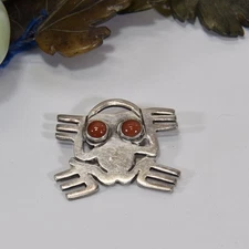 Gr 192 Hector Aguilar Taxco Sterling Silver Mexico Frog Pin