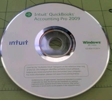 INTUIT QUICKBOOKS PRO 2009 FOR WINDOWS XP VISTA  CD ONLY US VERSION 