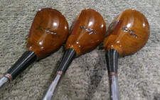 Ben Hogan Apex Persimmon Fairway Woods Set 3 4 5 Stiff  Nice