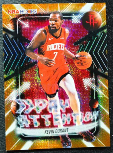 Kevin Durant 2025-26 Topps NBA Hoops /25 Orange Pay Attention #PA-8