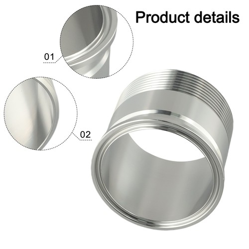 Schlankes Design Edelstahl Adapter für effiziente Verbindungen Größe 2 Zoll x - Bild 2 von 12