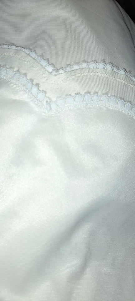 Vtg  Long Formal Taffeta Half Slip Komar Med High Slit - Изображение 3 из 3