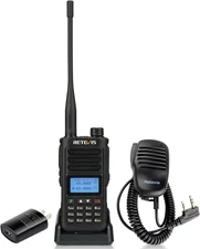 RA89 Ham Radio Long Range, 10W Dual Band Handheld Radio with Speaker Mic, Chirp,