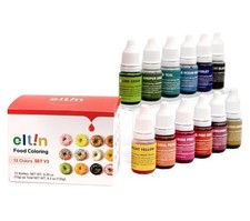 SET COLORANTE ALIMENTARIO ELTIN V2 - Gel líquido colorante alimentario para hornear | Comestible...