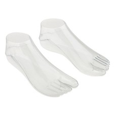 2Pair Piedi Femminili Manichino Perizoma Modello per Piede per Sandalo Shoe4257