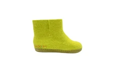 Woollyes Kids Indoor Felted Boot - Lime Green, Warm & Cozy Felt Boots, Soft Sole